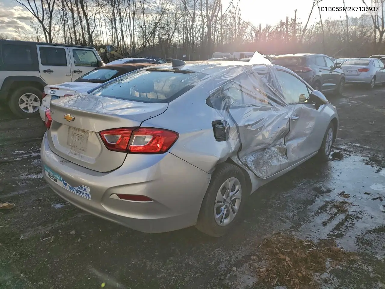 1G1BC5SM2K7136937 2019 Chevrolet Cruze Ls