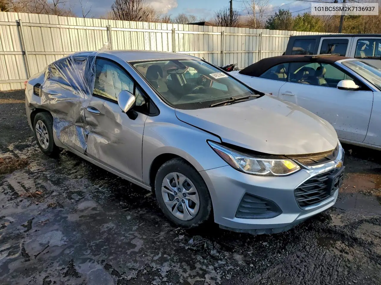 1G1BC5SM2K7136937 2019 Chevrolet Cruze Ls