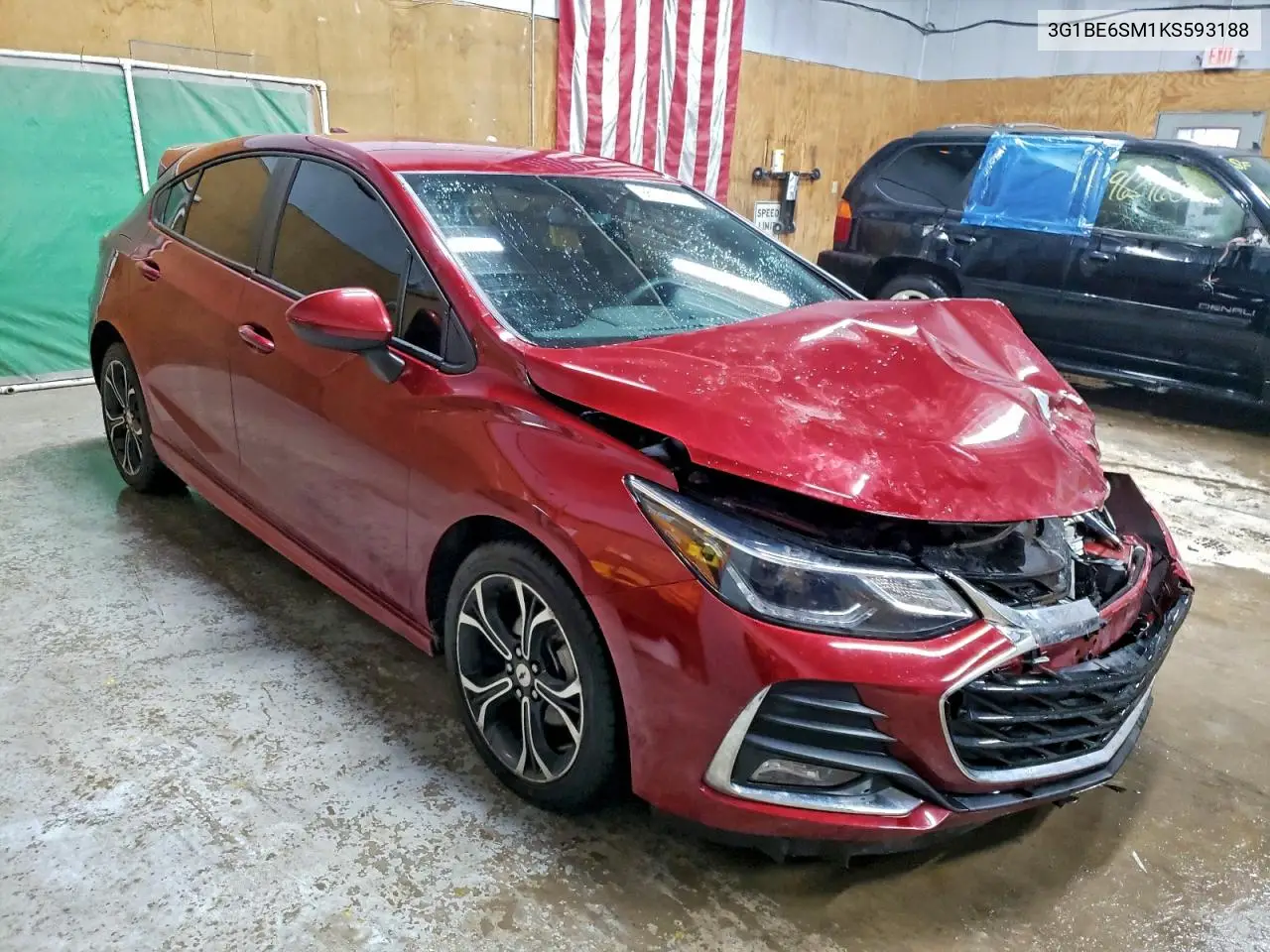3G1BE6SM1KS593188 2019 Chevrolet Cruze Lt
