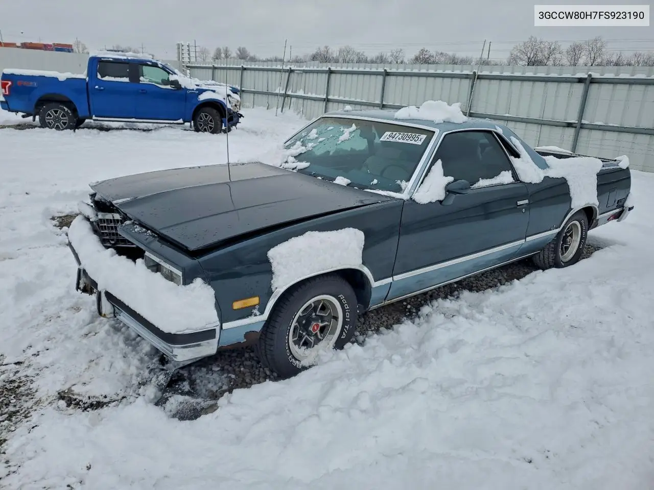 3GCCW80H7FS923190 1985 Chevrolet El Camino