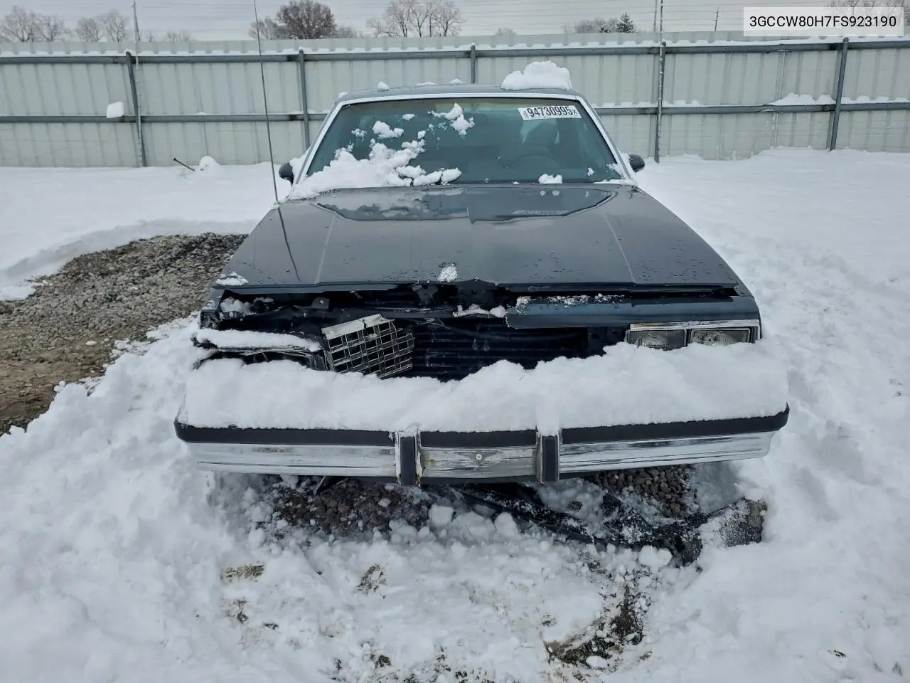 3GCCW80H7FS923190 1985 Chevrolet El Camino