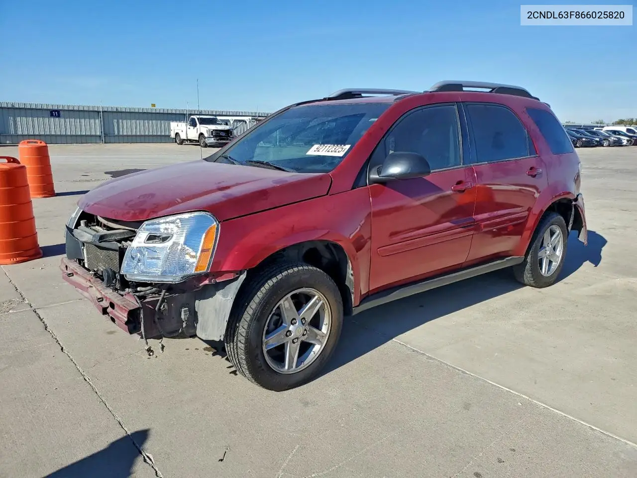 2CNDL63F866025820 2006 Chevrolet Equinox Lt