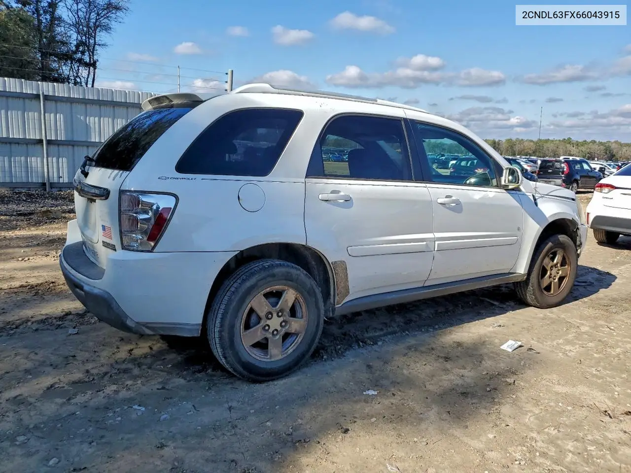 2CNDL63FX66043915 2006 Chevrolet Equinox Lt