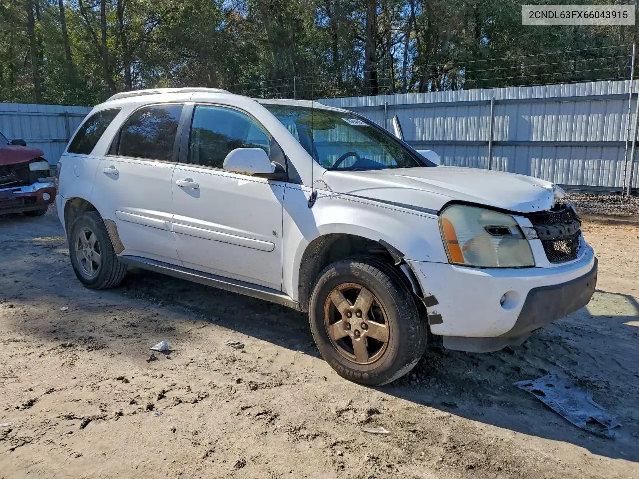 2CNDL63FX66043915 2006 Chevrolet Equinox Lt
