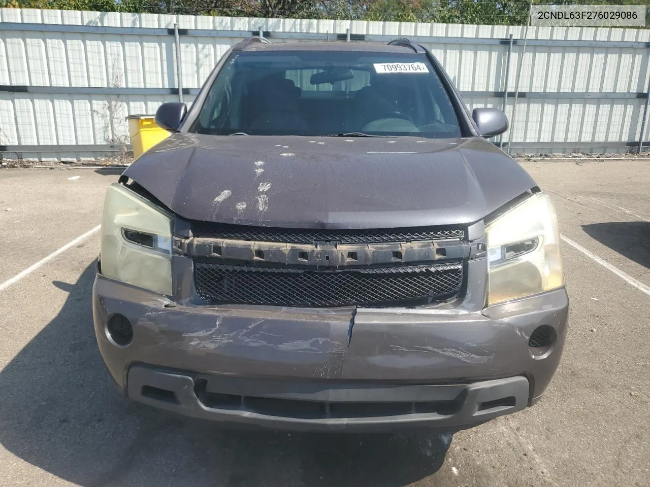 2CNDL63F276029086 2007 Chevrolet Equinox Lt