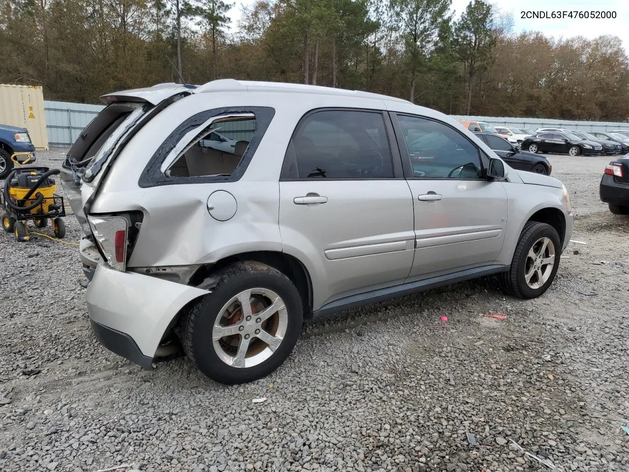 2007 Chevrolet Equinox Lt VIN: 2CNDL63F476052000 Lot: 79932273