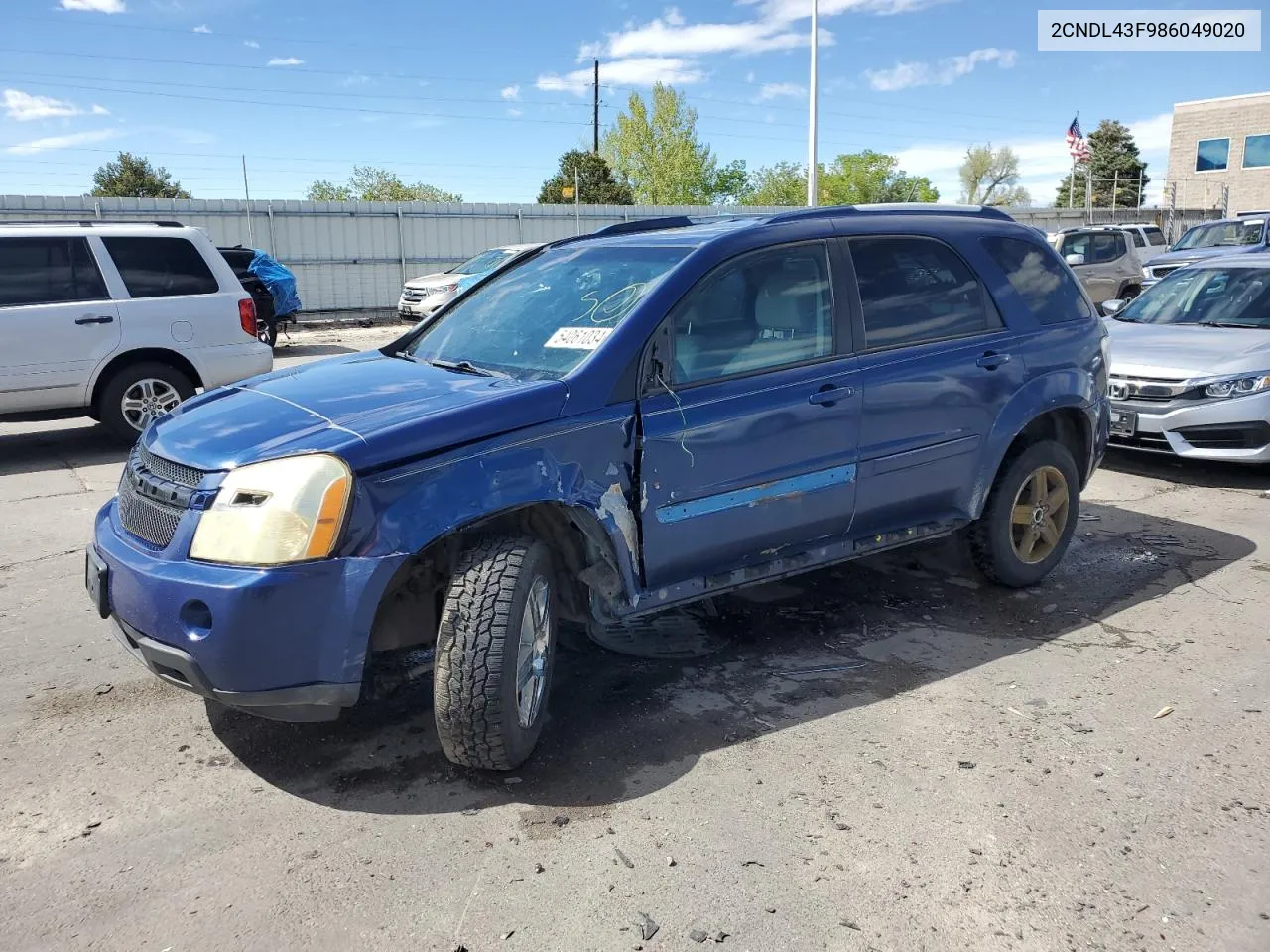 2CNDL43F986049020 2008 Chevrolet Equinox Lt