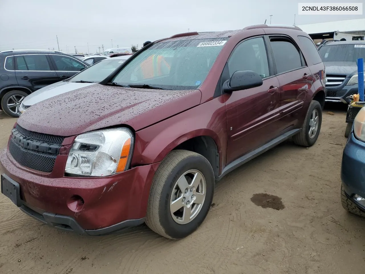 2CNDL43F386066508 2008 Chevrolet Equinox Lt