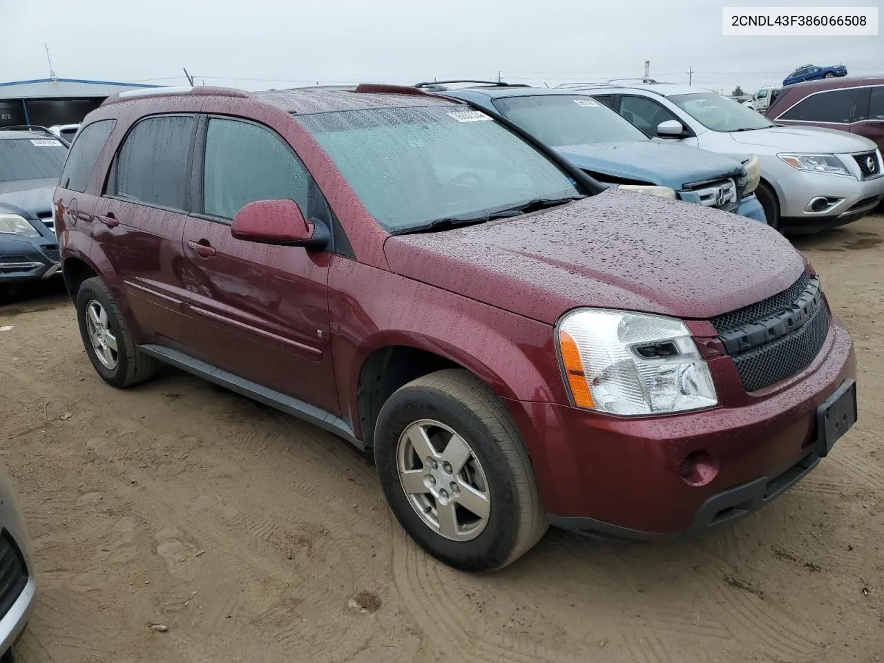 2008 Chevrolet Equinox Lt VIN: 2CNDL43F386066508 Lot: 66602334