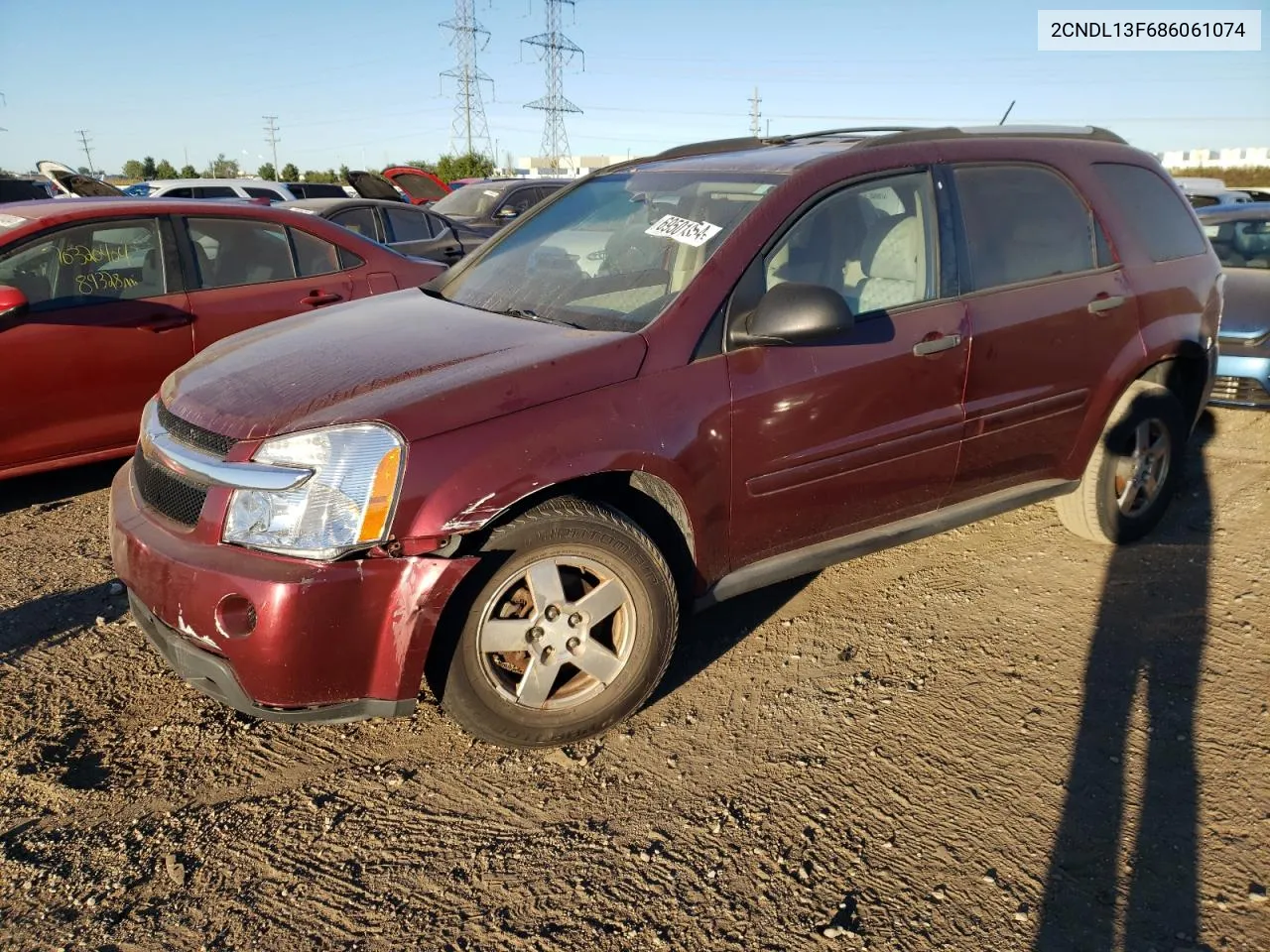 2008 Chevrolet Equinox Ls VIN: 2CNDL13F686061074 Lot: 69501854