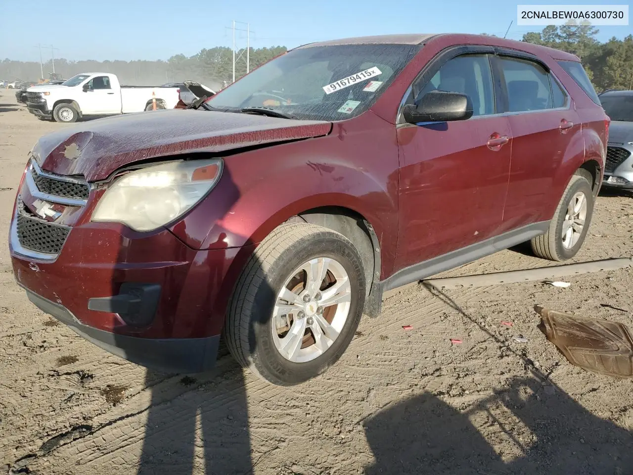 2CNALBEW0A6300730 2010 Chevrolet Equinox Ls