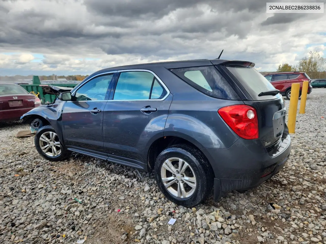 2CNALBEC2B6238836 2011 Chevrolet Equinox Ls