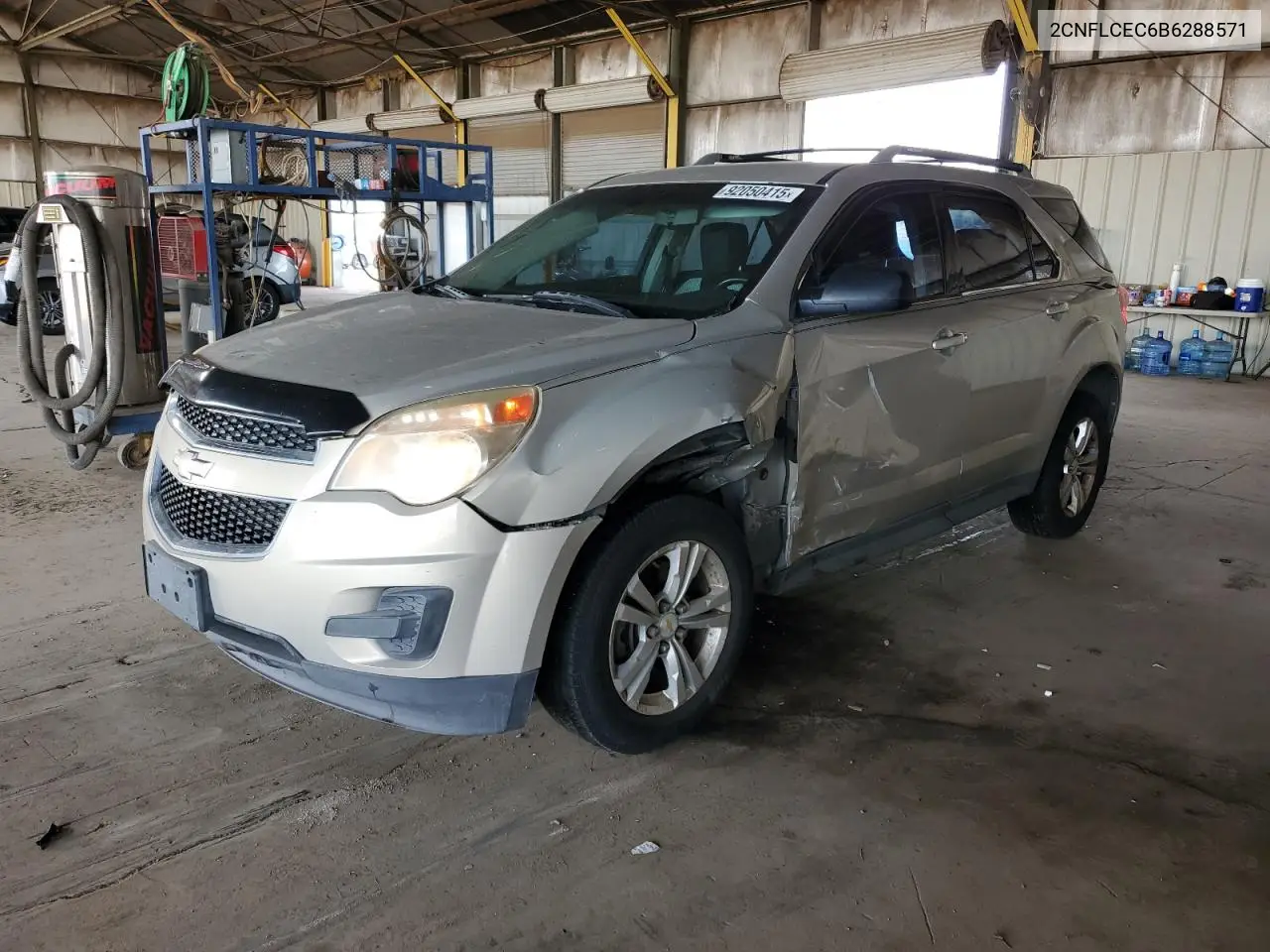2CNFLCEC6B6288571 2011 Chevrolet Equinox Ls