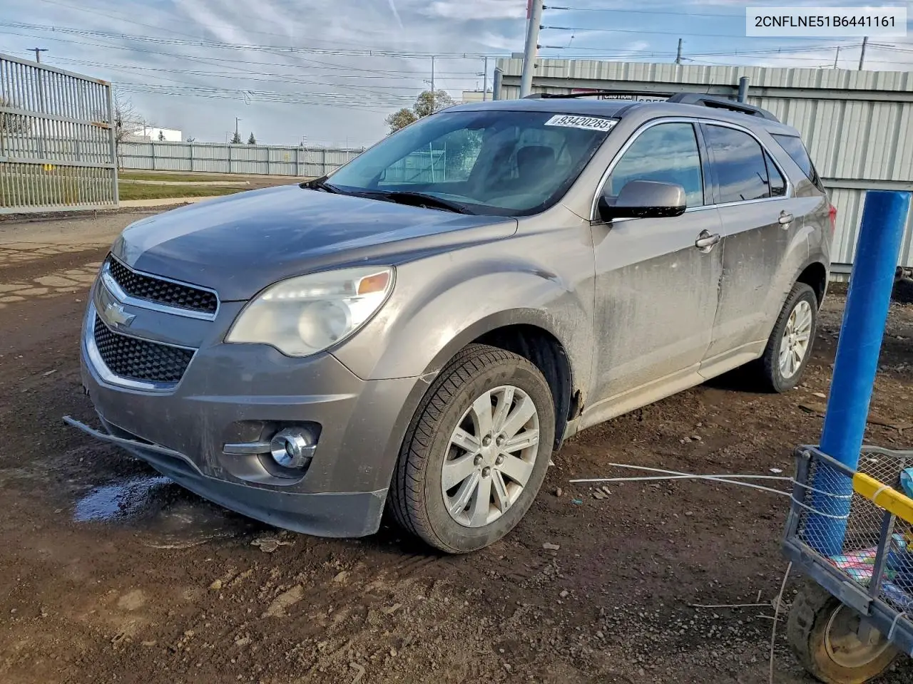 2CNFLNE51B6441161 2011 Chevrolet Equinox Lt