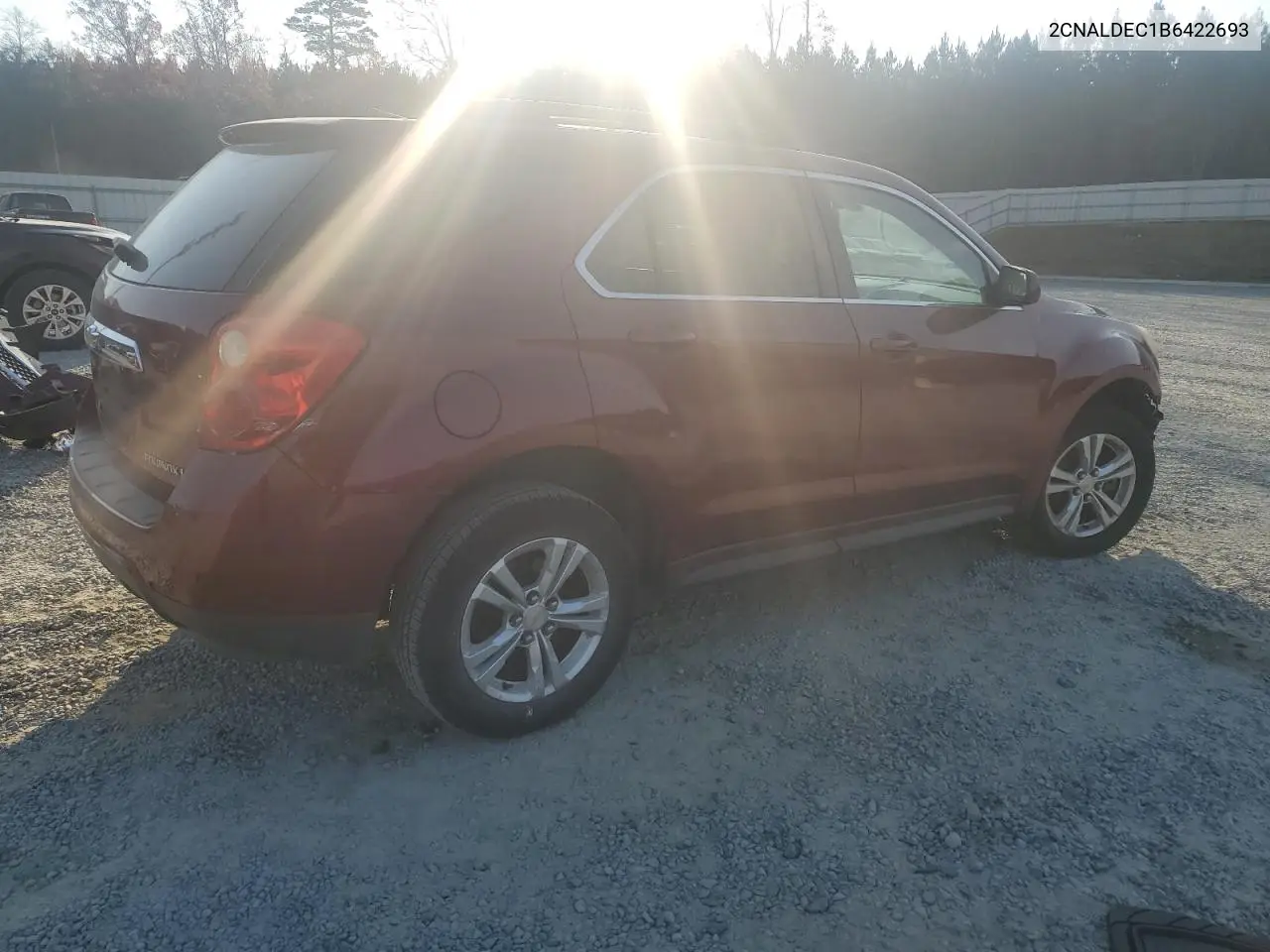 2CNALDEC1B6422693 2011 Chevrolet Equinox Lt