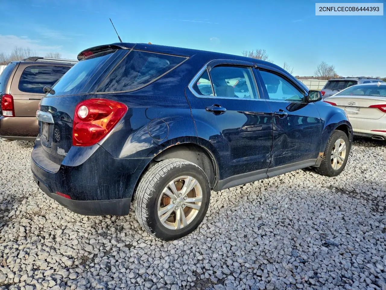 2CNFLCEC0B6444393 2011 Chevrolet Equinox Ls
