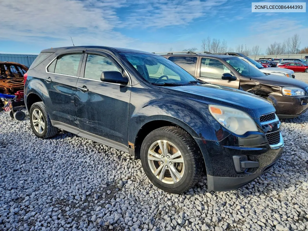 2CNFLCEC0B6444393 2011 Chevrolet Equinox Ls
