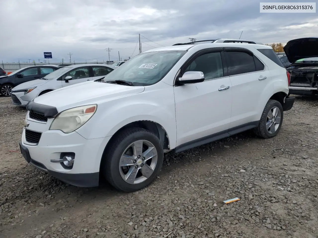 2GNFLGEK8C6315376 2012 Chevrolet Equinox Ltz