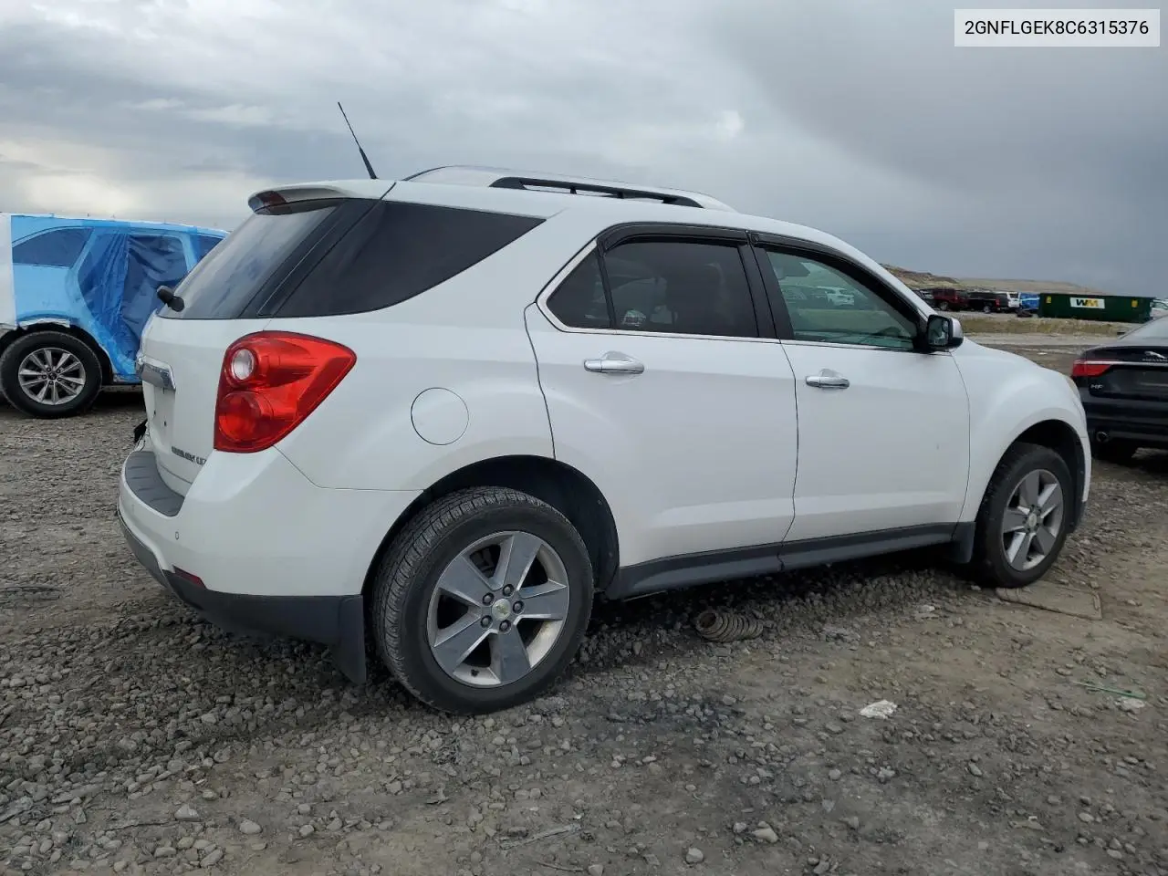 2GNFLGEK8C6315376 2012 Chevrolet Equinox Ltz