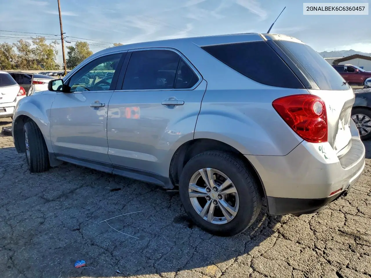 2GNALBEK6C6360457 2012 Chevrolet Equinox Ls