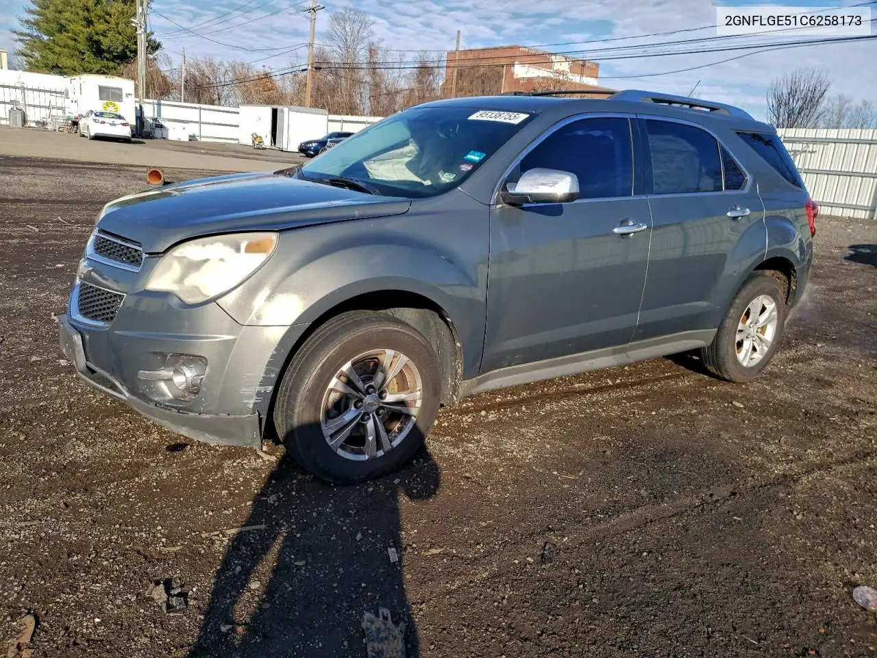 2GNFLGE51C6258173 2012 Chevrolet Equinox Ltz
