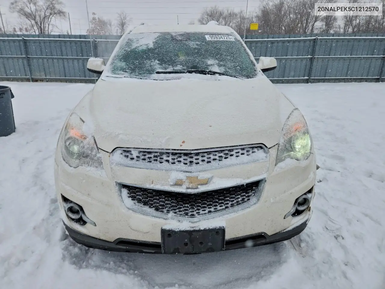 2GNALPEK5C1212570 2012 Chevrolet Equinox Lt