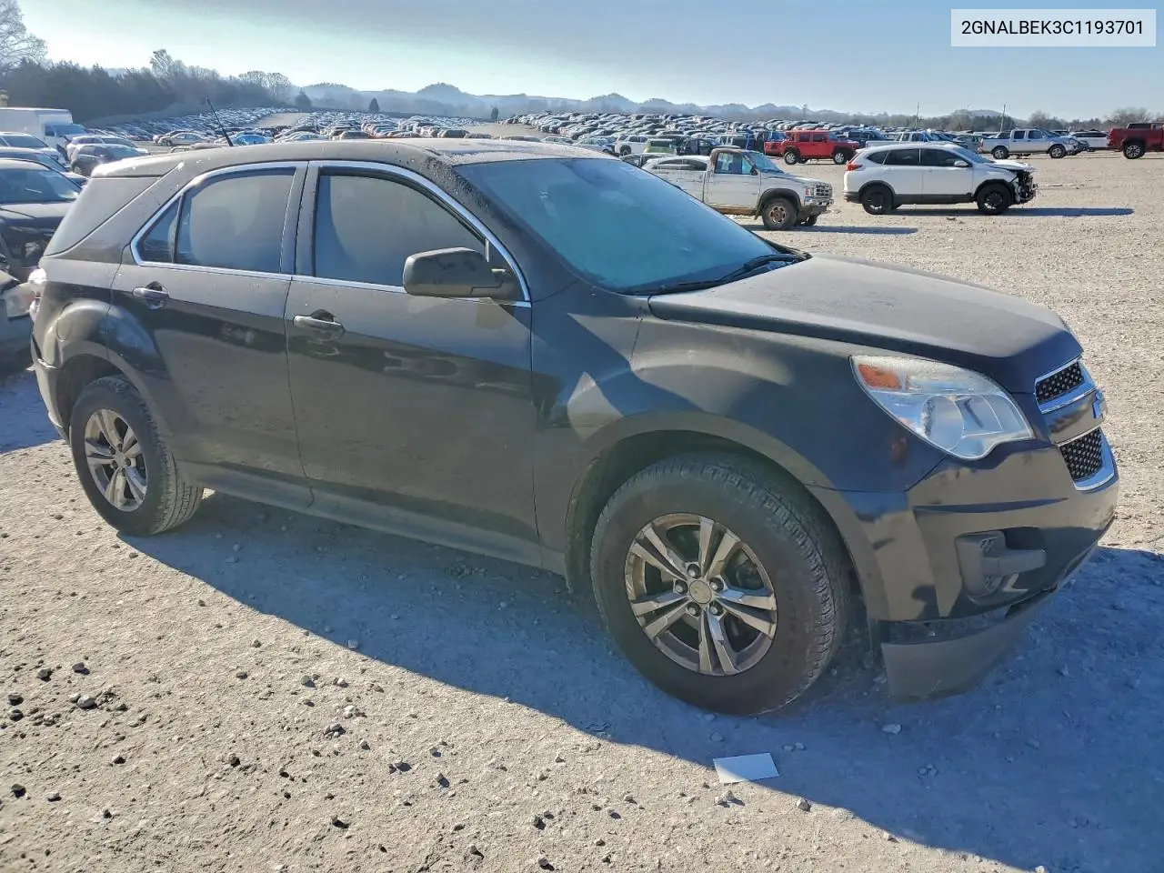 2GNALBEK3C1193701 2012 Chevrolet Equinox Ls