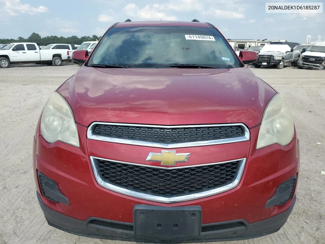 2013 Chevrolet Equinox Lt VIN: 2GNALDEK1D6185287 Lot: 61149824