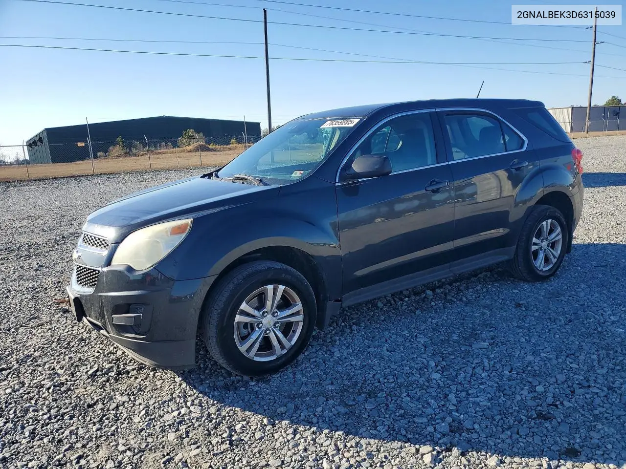 2GNALBEK3D6315039 2013 Chevrolet Equinox Ls