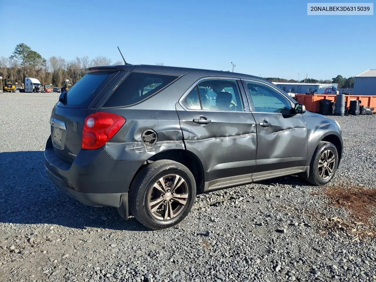2GNALBEK3D6315039 2013 Chevrolet Equinox Ls