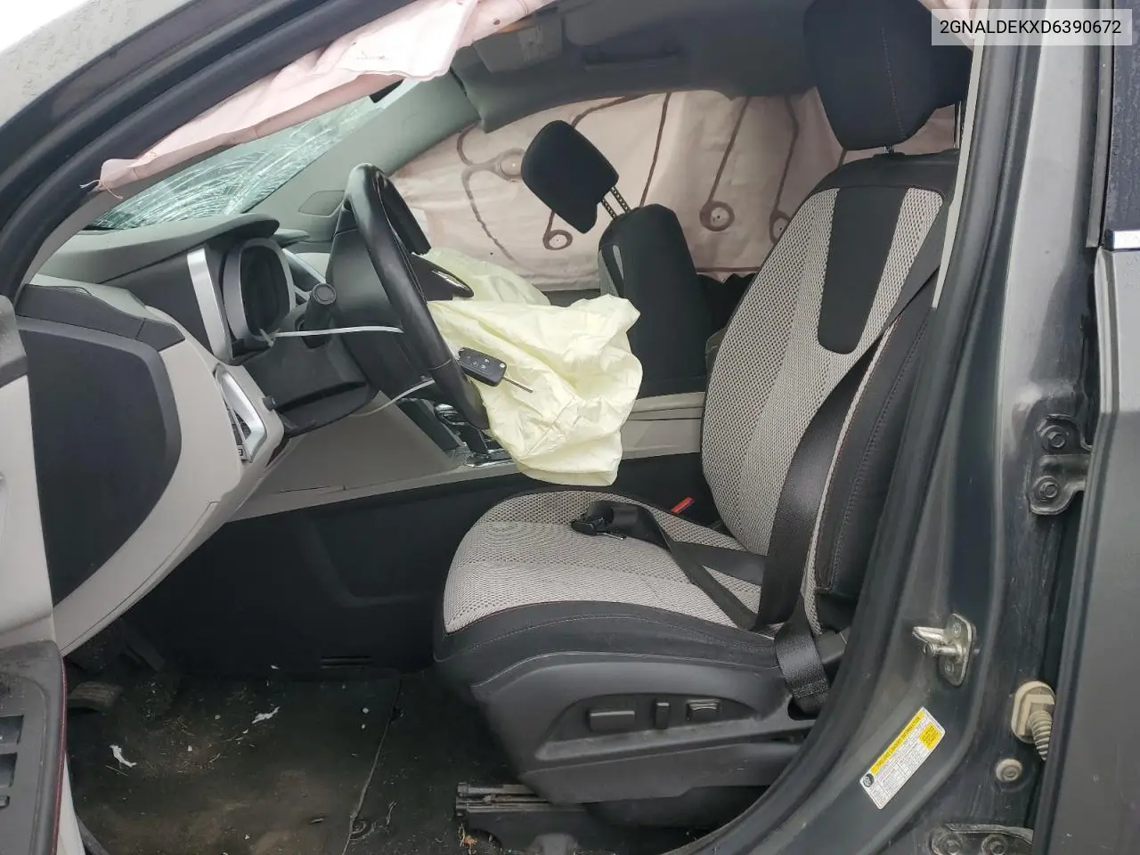 2GNALDEKXD6390672 2013 Chevrolet Equinox Lt