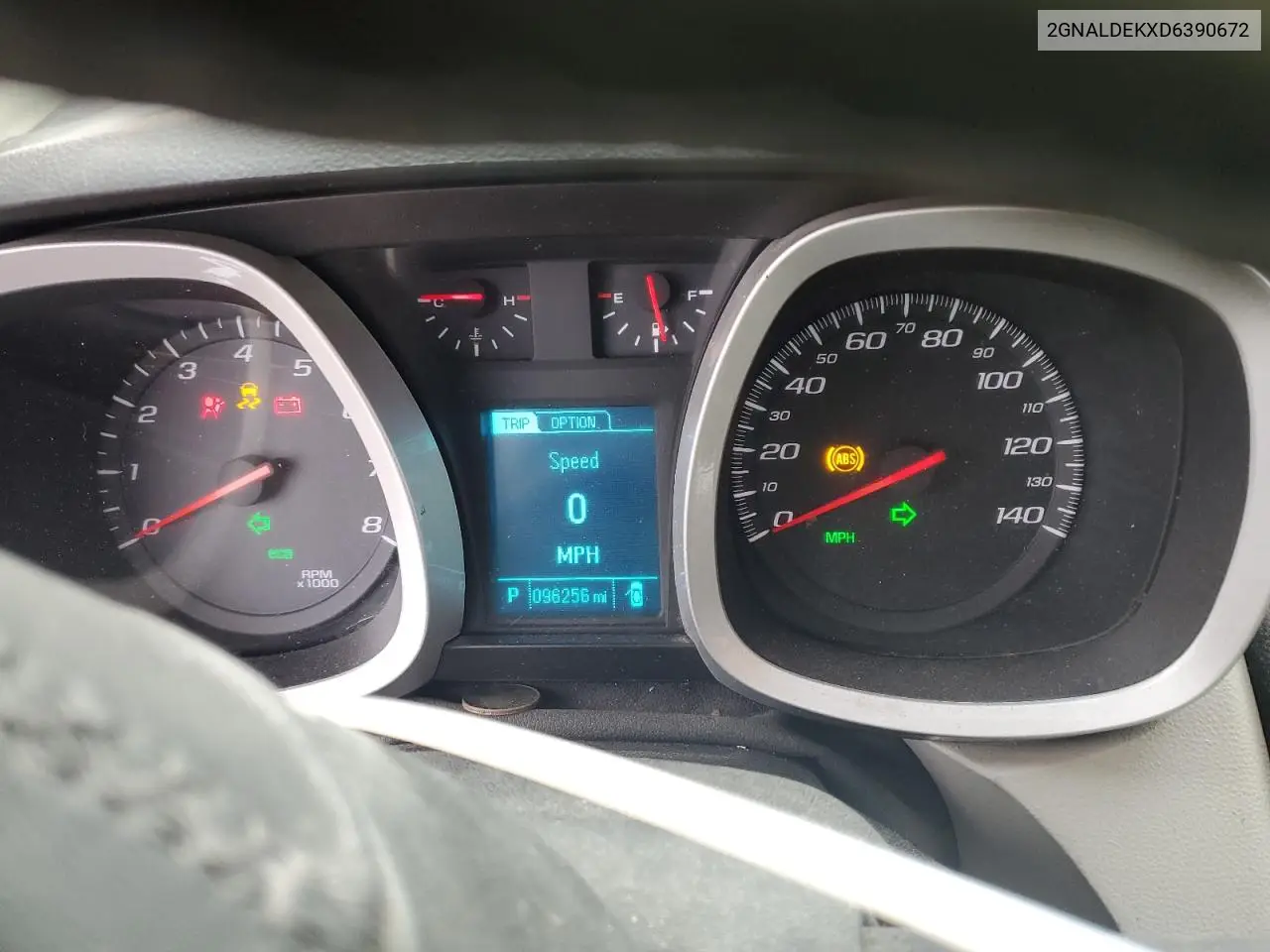 2GNALDEKXD6390672 2013 Chevrolet Equinox Lt