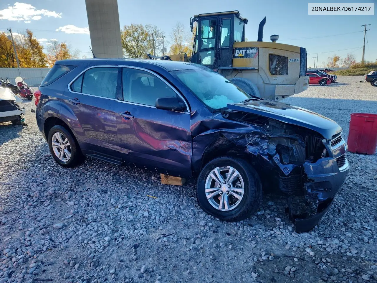 2GNALBEK7D6174217 2013 Chevrolet Equinox Ls