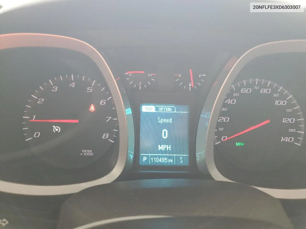 2GNFLFE3XD6303007 2013 Chevrolet Equinox Ltz