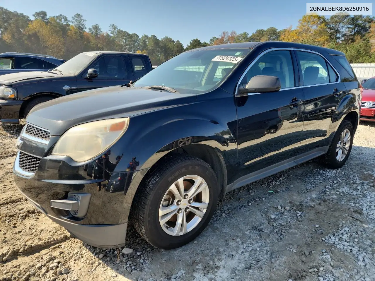 2GNALBEK8D6250916 2013 Chevrolet Equinox Ls