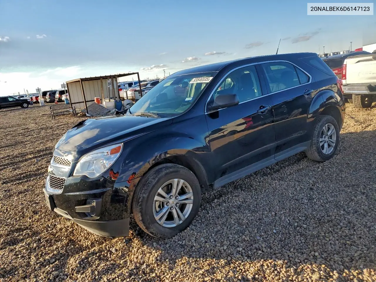 2GNALBEK6D6147123 2013 Chevrolet Equinox Ls