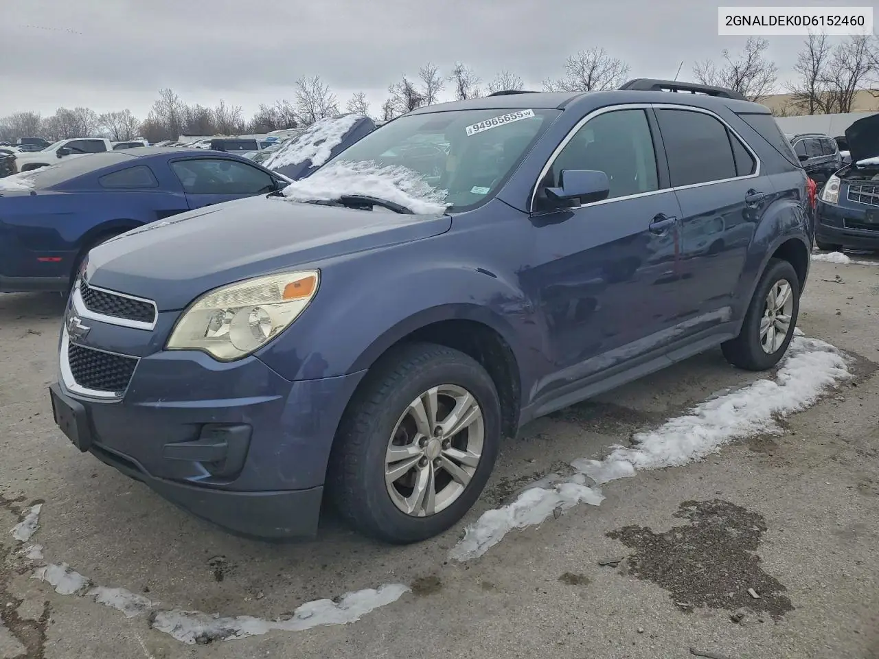 2GNALDEK0D6152460 2013 Chevrolet Equinox Lt