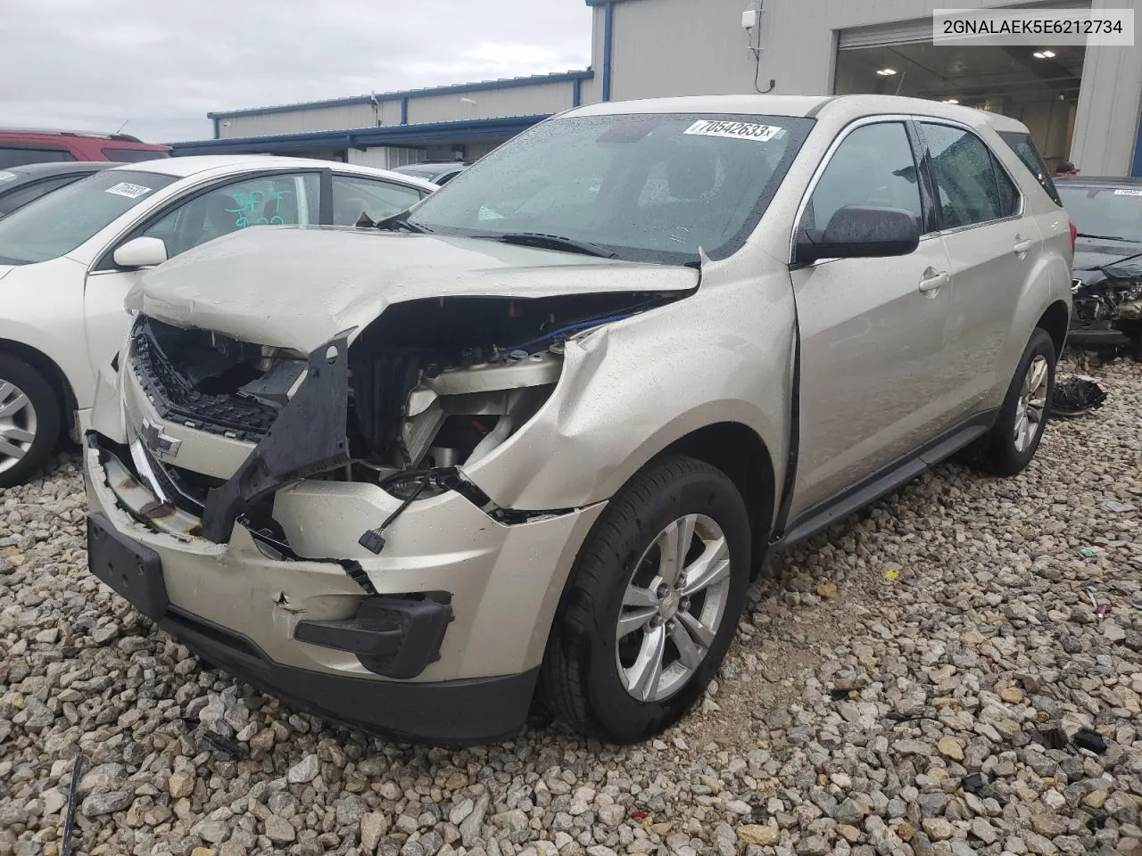 2014 Chevrolet Equinox Ls VIN: 2GNALAEK5E6212734 Lot: 70542633