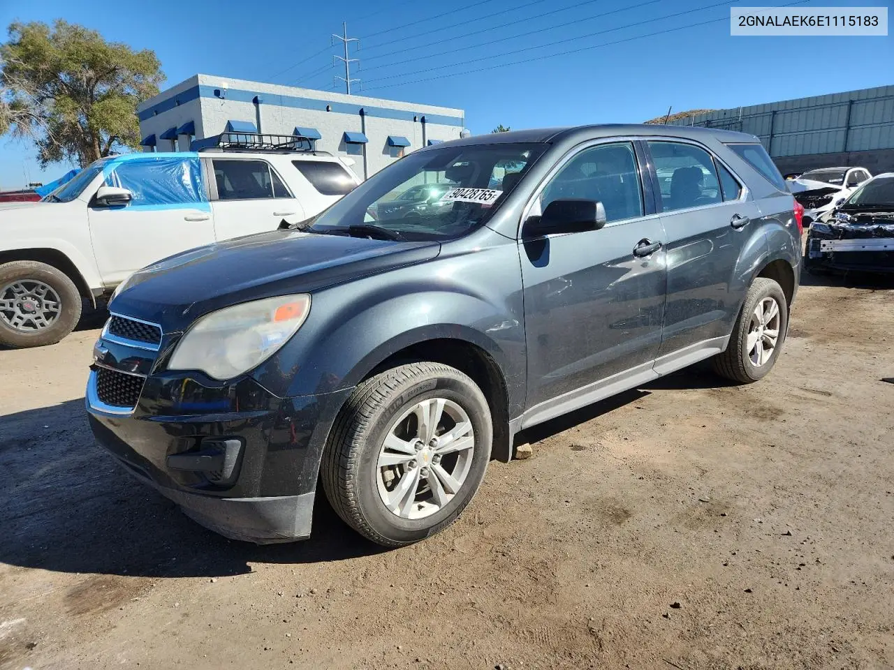 2GNALAEK6E1115183 2014 Chevrolet Equinox Ls