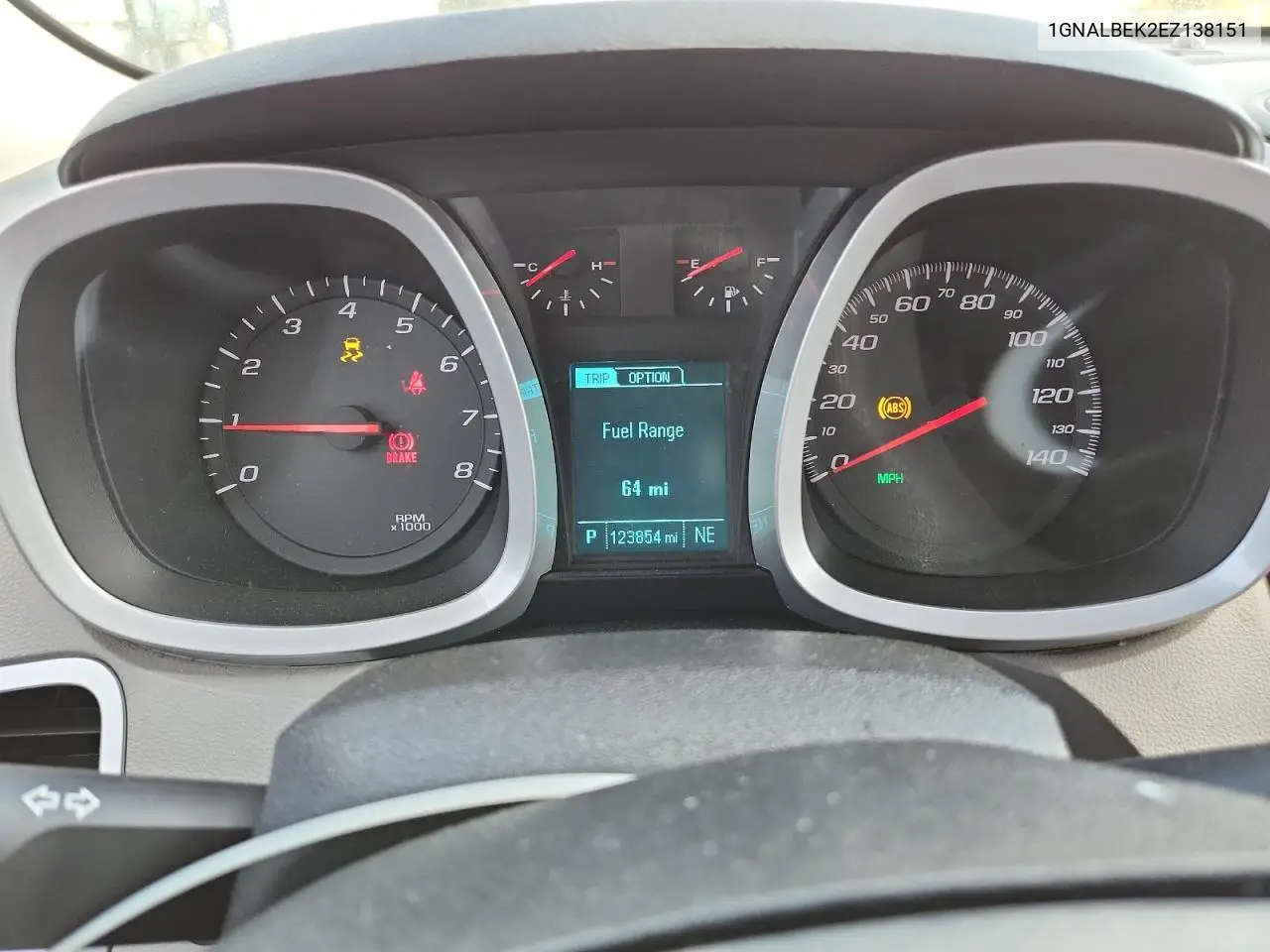 1GNALBEK2EZ138151 2014 Chevrolet Equinox Lt