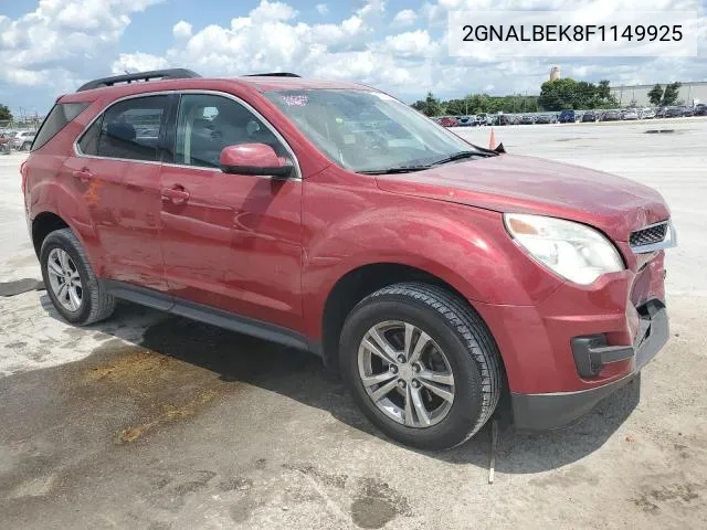 2015 Chevrolet Equinox Lt VIN: 2GNALBEK8F1149925 Lot: 57005124