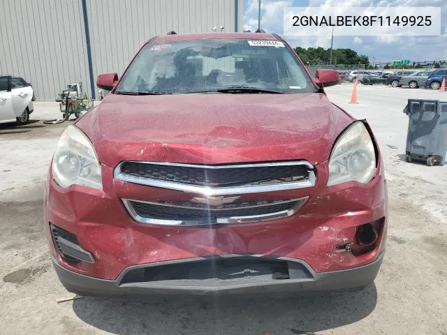 2015 Chevrolet Equinox Lt VIN: 2GNALBEK8F1149925 Lot: 57005124