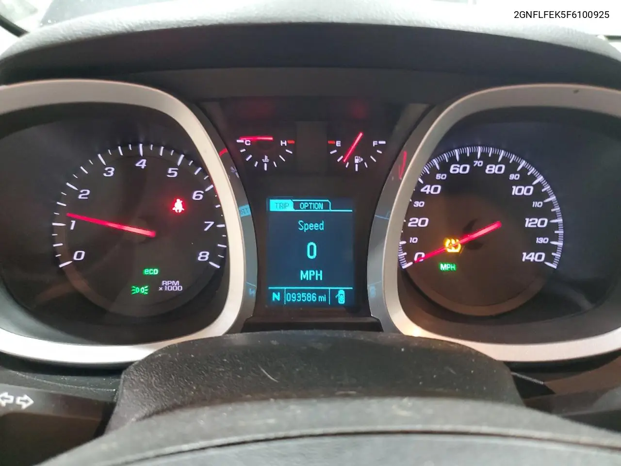 2GNFLFEK5F6100925 2015 Chevrolet Equinox Lt