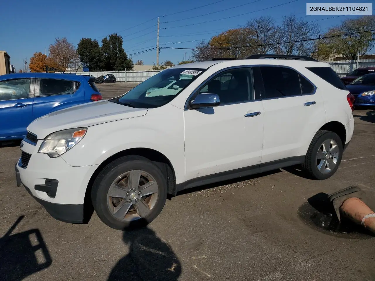 2GNALBEK2F1104821 2015 Chevrolet Equinox Lt