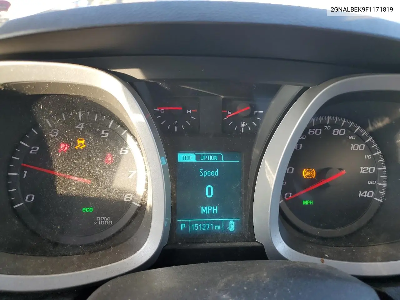 2GNALBEK9F1171819 2015 Chevrolet Equinox Lt