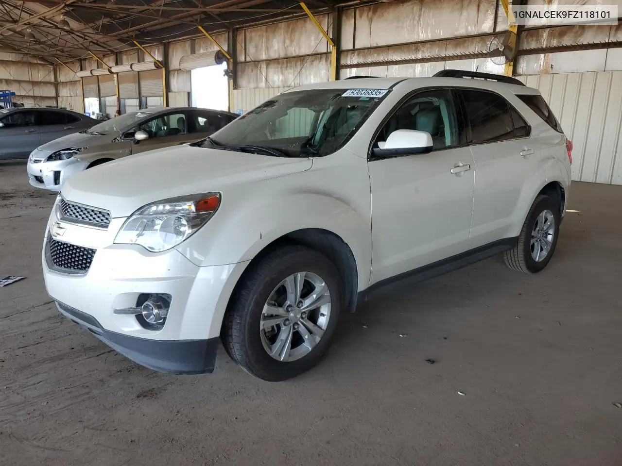 1GNALCEK9FZ118101 2015 Chevrolet Equinox Lt