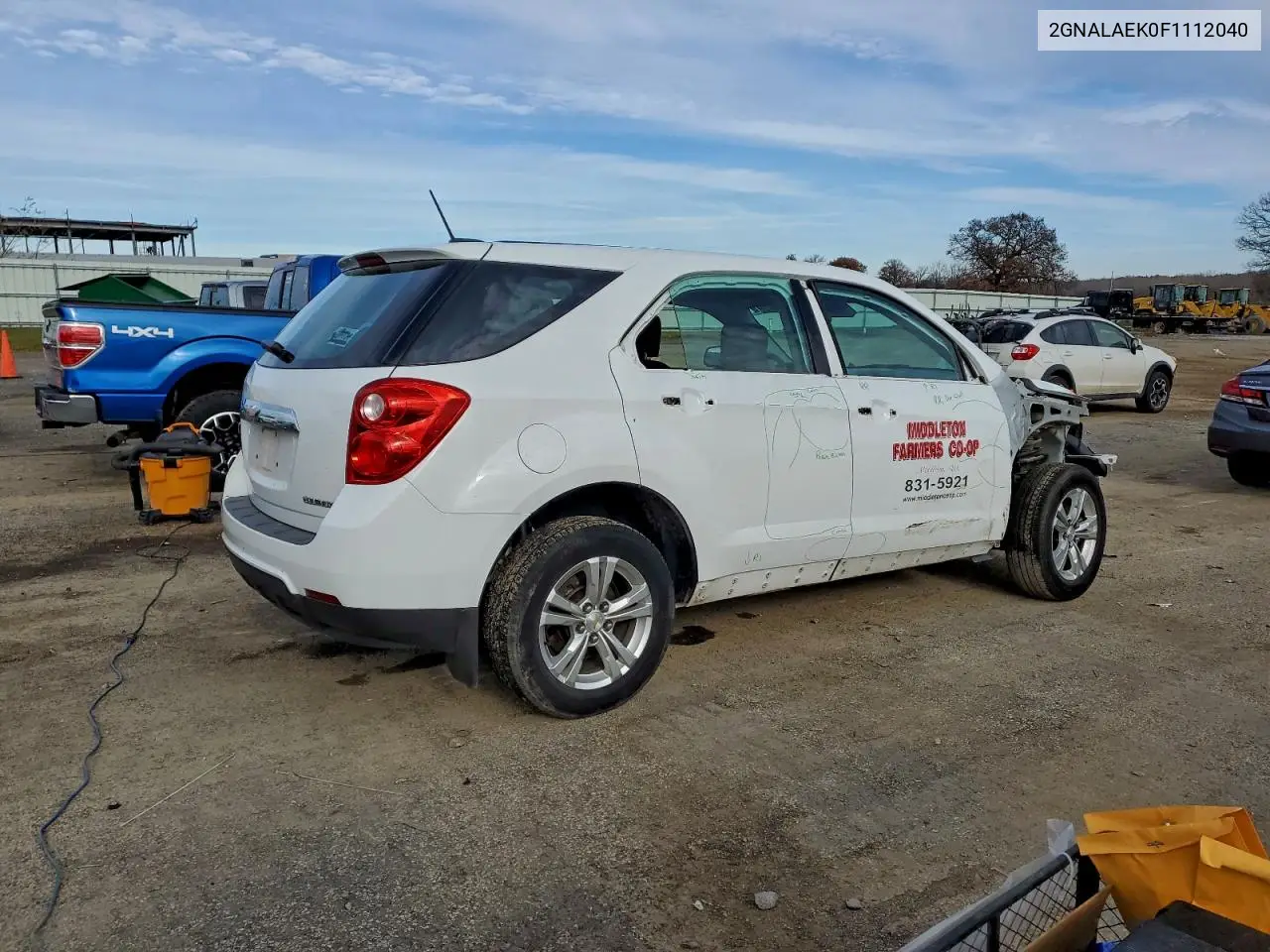 2GNALAEK0F1112040 2015 Chevrolet Equinox Ls