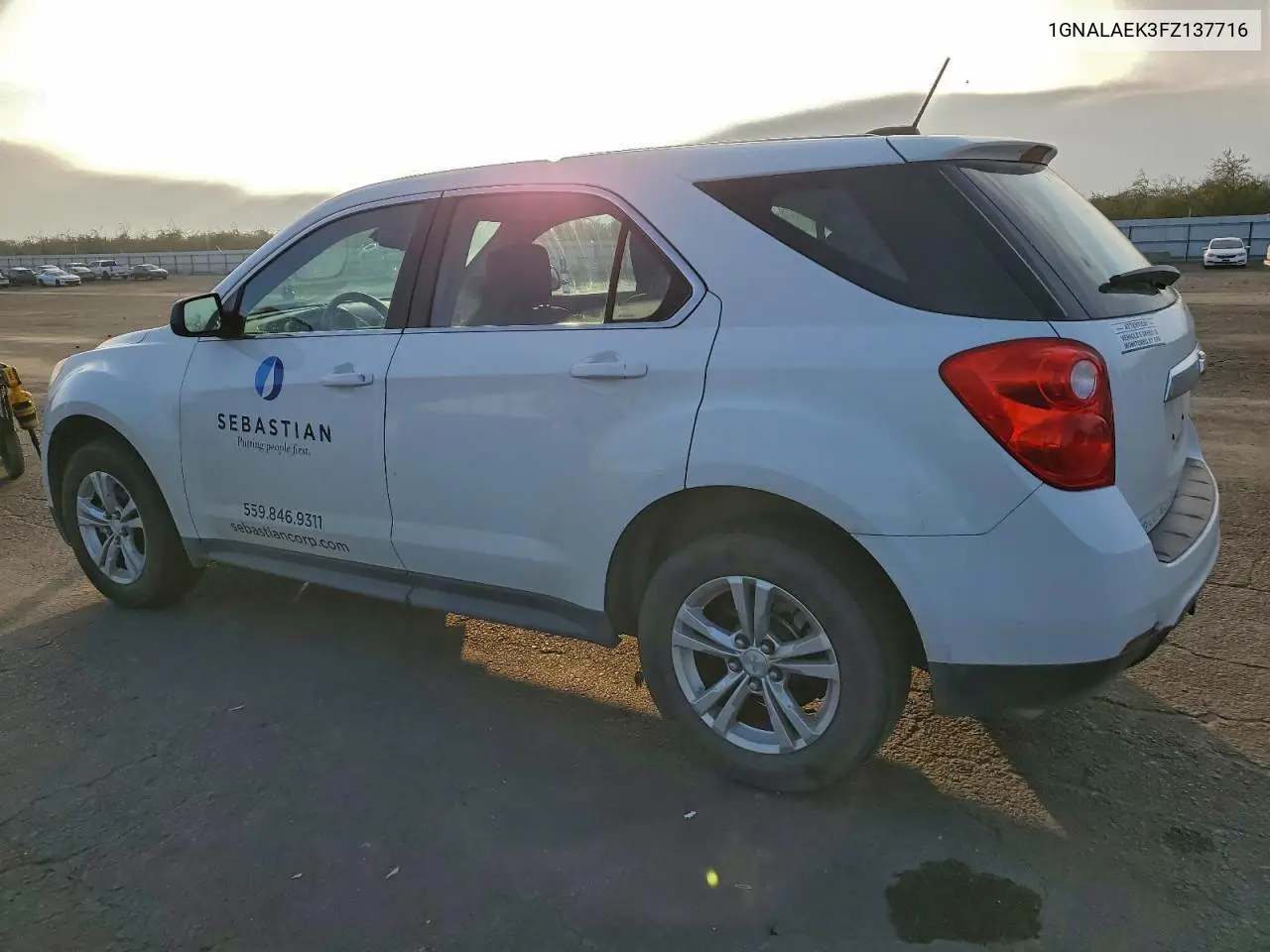1GNALAEK3FZ137716 2015 Chevrolet Equinox Ls