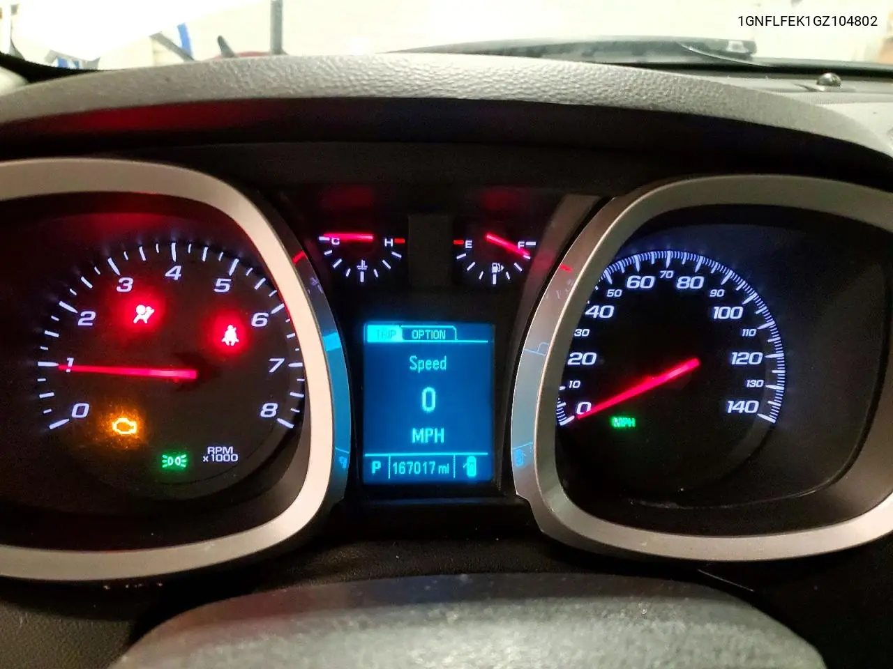 1GNFLFEK1GZ104802 2016 Chevrolet Equinox Lt