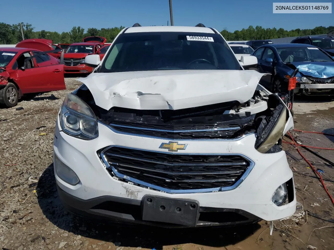 2016 Chevrolet Equinox Lt VIN: 2GNALCEK5G1148769 Lot: 58933544